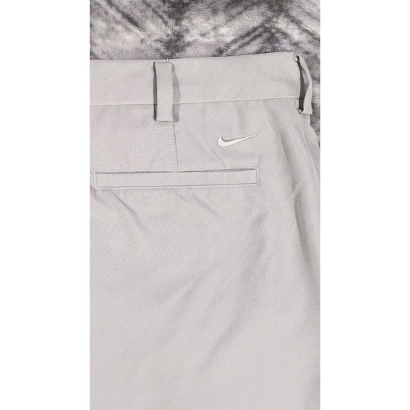 Nike Golf Pants Dri Fit Tour Performance Beige Pleated Athletic Tech Cuff 35x30 - Picture 11 of 11